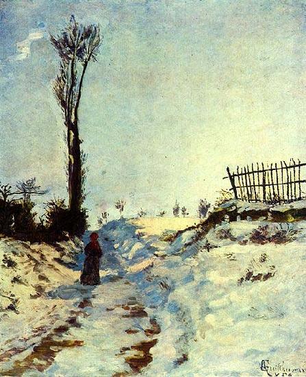 Armand guillaumin Hollow in the snow oil painting picture